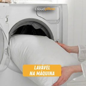 CloudPillow Serena™ Travesseiro Premium Pluma de Ganso - Conforto de Hotel 5 Estrelas