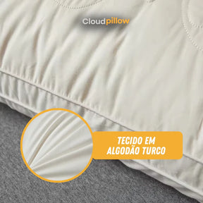 CloudPillow Serena™ Travesseiro Premium Pluma de Ganso - Conforto de Hotel 5 Estrelas