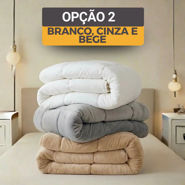 [COMPRE 1, LEVE 3] MellowSoft™ Edredom Premium Algodão Turco - Conforto de Hotel 5 Estrelas