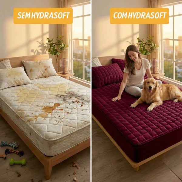 [COMPRE 1, LEVE 3] Hydra Soft™ Jogo de Cama Impermeável Premium – Capa + 2 Fronhas