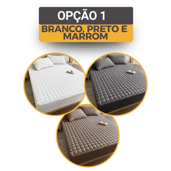 [COMPRE 1, LEVE 3] Hydra Soft™ Jogo de Cama Impermeável Premium – Capa + 2 Fronhas