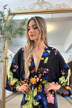 Vestido Celena Manga Longa