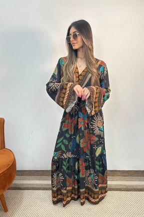 Vestido Lana Manga Longa